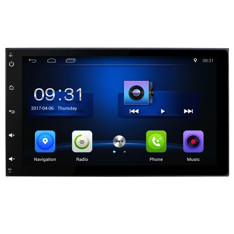 Top Quad Core Android 8.1 1G RAM Car Radio for Toyota Sienna 2015/ Auris Prius 2016/ Corolla 2017 With GPS Navigation steering wheel 17