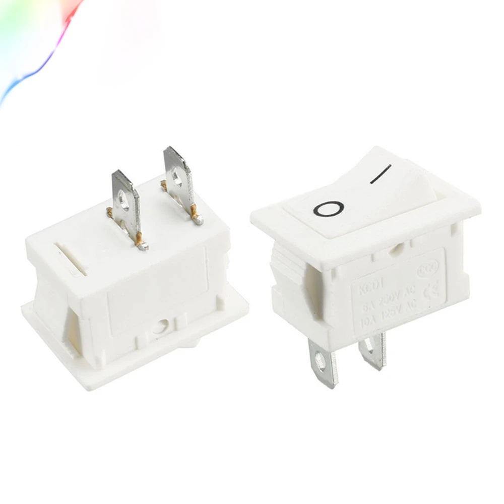5 шт. AC 250 В/6A 125 В/10A 2 P I/O положения оснастки в перекидной клавишный выключатель