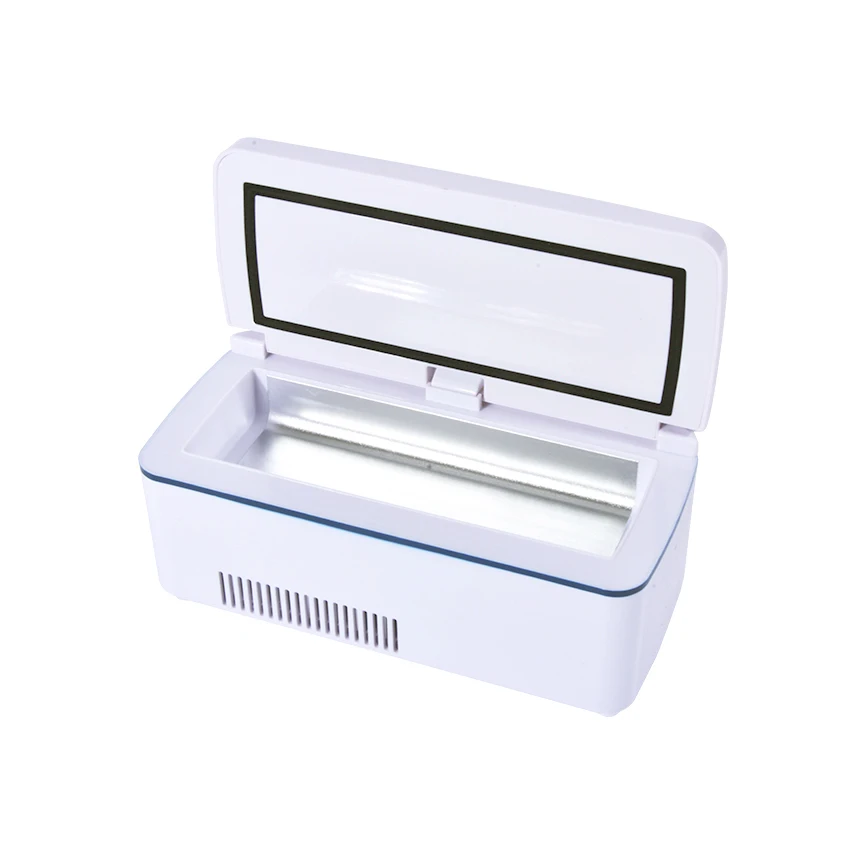 Работает внешний мини-холодильник портативный инсулин крови вакцина интерферон кулер коробка лекарств рефрижераторных портативный ящик для хранения холода
