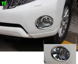 Начальник автомобилей туман, авто передних противотуманных фар планки для Toyota Prado 2014-2015, ABS хром, 2 шт./лот, тюнинг автомобилей