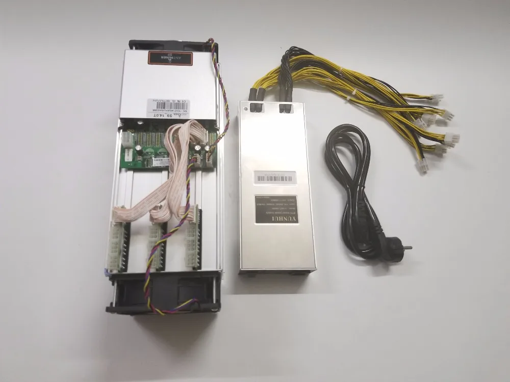 YUNHUI б/у AntMiner S9 14T Биткоин BCH Майнер с БП Asic Майнер лучше чем Antminer S9 13,5 T T9+ S11 S15 WhatsMiner M3