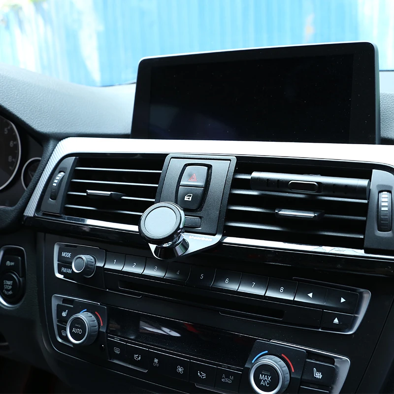 3 Colours Alumium Alloy Mobile Phone Holder Trim for BMW 3 4 Series GT F30 F30 F34 F32 F33 F36 2013-2019 Car Accessories Blue