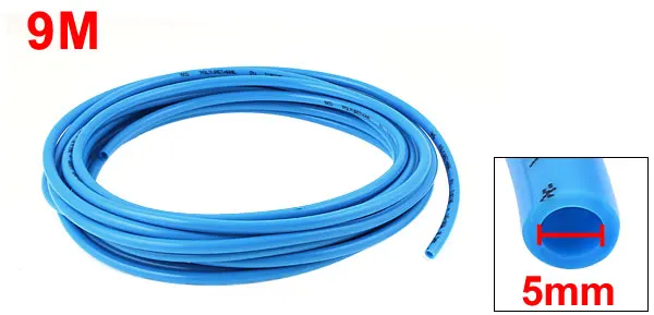 8mmx5mm Dia Pneumatic Air Compressor Tubing PU Hose Tube Pipe 9M 30Ft
