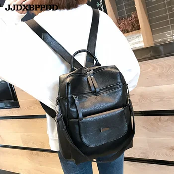 

Fashion Women Backpack High Quality Youth Leather Backpacks for Teenage Girls Female School Shoulder Bag Bagpack Travel Bag