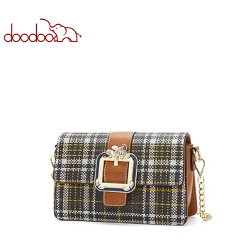 

Summer Women Shoulder Bag Vintage Plaid Ladies Messenger Bags Fashion High Quality Leather 2018 Crossbody Bags for Womens
