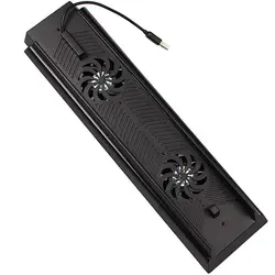 PS4 вертикальная подставка кулер вентилятор охлаждения встроенный 3 USB HUB Порты и разъёмы двойной радиатора вентиляторы Зарядное устройство