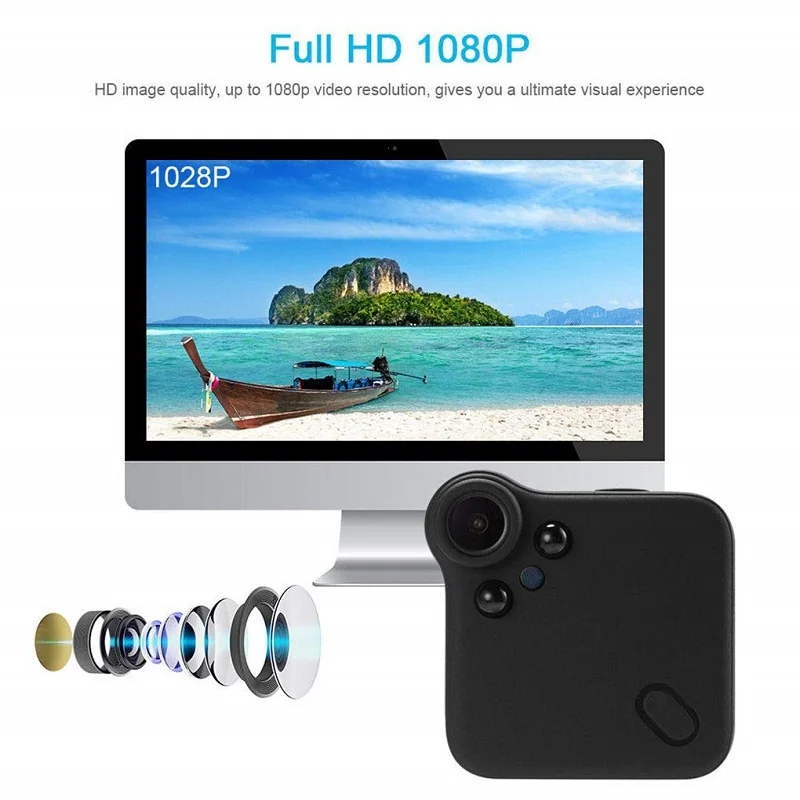 Мини камера видеонаблюдения с поддержкой Wi Fi 1080P HD|Компактные видеокамеры| |