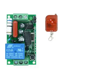 

AC 220V 10A Relay Receiver Module with Transmitter Wireless Remote Control Switch for intelligent home garage door DIY Circuits
