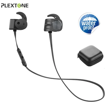 

New Hot Wireless Bluetooth Earphone waterproof Portable HIFI bass stereo High-end Sport with mic Headset Original Plextone BX338