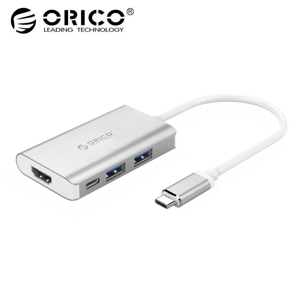 

ORICO USB HUB Type-C to USB3.0 Hub HDMI Adapter with Type-C Charging Ports for Samsung Galaxy S9 Note 9 Huawei P20 MacBook Pro