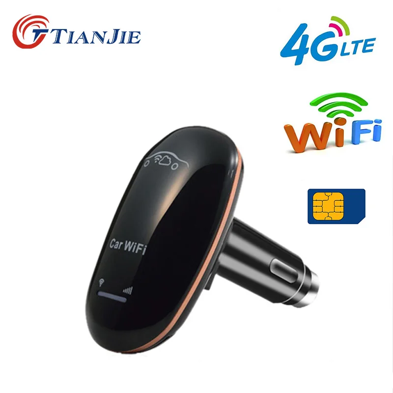 TIANJIE CF901 3g 4G LTE UMTS GSM CarFi 150 Мбит/с Автомобильный WiFi роутер беспроводной ключ с кнопкой питания и слотом для sim-карты