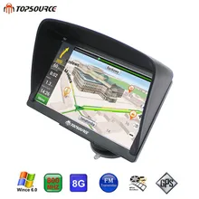 TOPSOURCE TS708 Navigator 7″ HD vehicle Truck Car GPS Navigation Windows Ce6.0 MSB 2531 ARM Cortex A7 800MHZ 256M 8GB GPS MAP