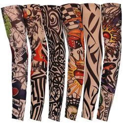 7Pcs 3D Tattoo Printed Arm Sleeves Sun Protection Bike Basketball Compression Arm Warmers Ridding Cuff Sleeves tatoo sleeve 233 7Pcs 3D Tattoo Printed Arm Sleeves Sun Protection Bike Basketball Compression Arm Warmers Ridding Cuff Sleeves tatoo sleeve 233