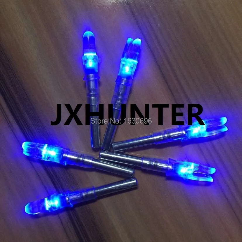 

60PK Automatically Luminous Blue Color LED Lighted Arrow Nock for DIY Carbon Express Arrows Shooting