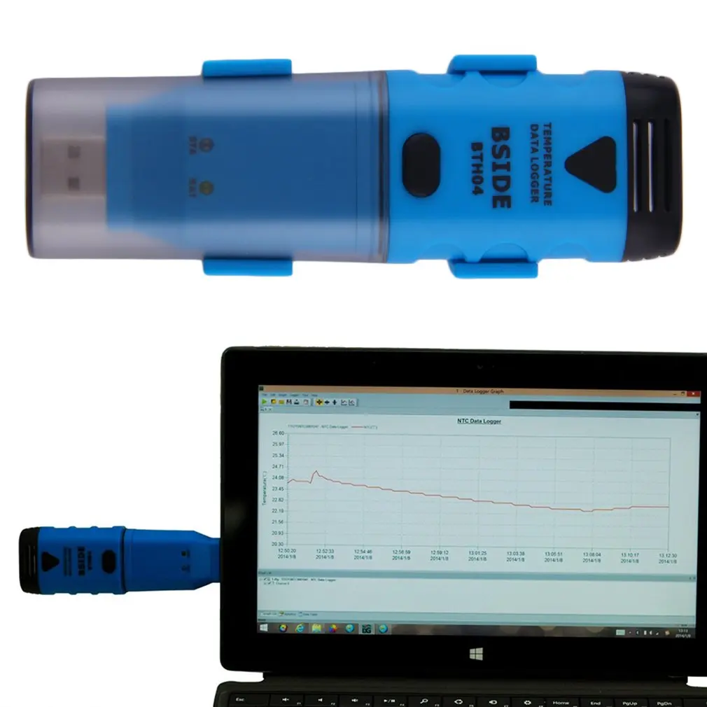 

Newly Universal BSIDE BTH04 Digital USB Temperature Data Logger Reading Recorder XSD88