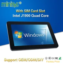 MINISYS 10.1 Inch Ten Point Touch Capacitive Screen All-in-one Panel PC Intel J1900 CPU 1280*800 Resolution Multimedia Computer