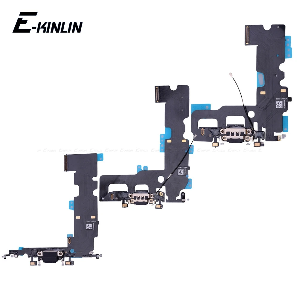 

Charger Charging Port Dock Connector Flex Cable For iPhone 7 8 Plus X With MicroPhone HeadPhone Audio Jack RePlacement Part