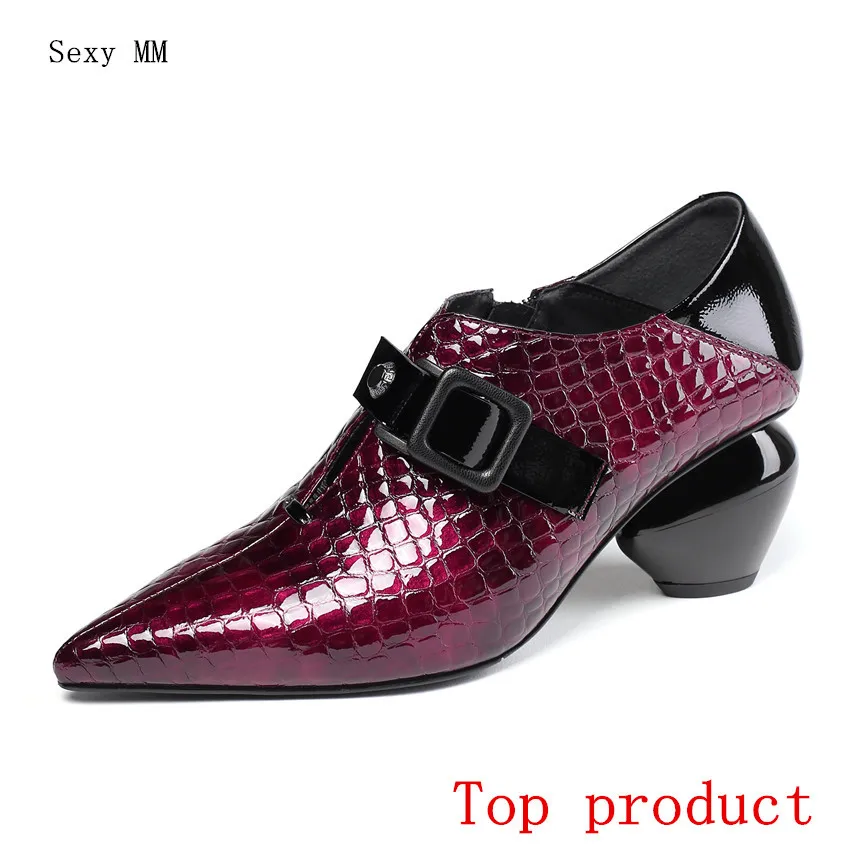 

Genuine Leather High Heel Office Shoes Stiletto Women Pumps High Heels Kitten Heels Party Shoes Woman Plus Size 34 - 40 41 42