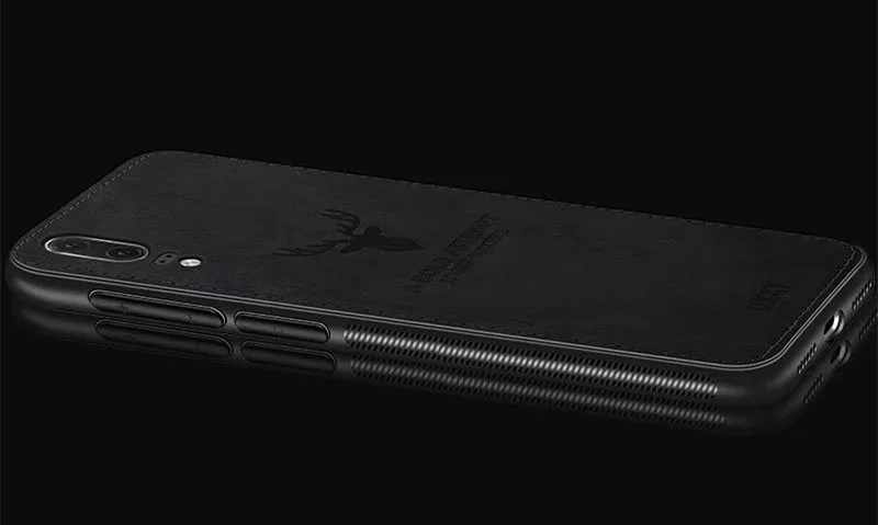 3D Phim Hoạt Hình Nai Sừng Tấm Bìa Rugged TPU Trường Hợp đối với Huawei P10 Cộng Với P20 Lite Nova 3E Dây Buộc Ban Đầu + Xe Từ chủ