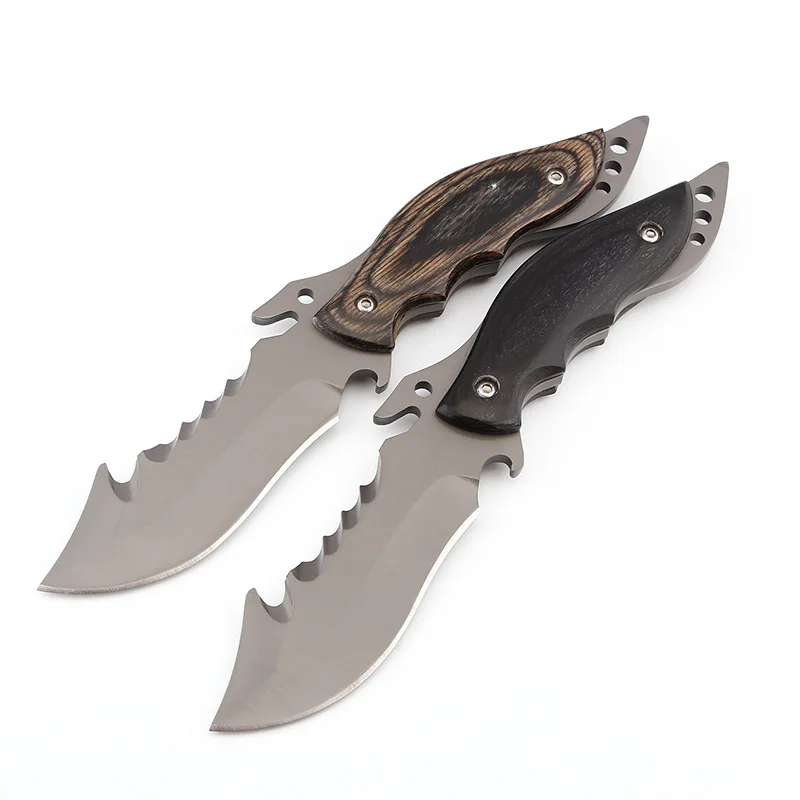

America MDHW10 Stainless Stee outdoor self-defence fishing knife jungle hunting knife outdoor sharp tactical knife+nylon cover