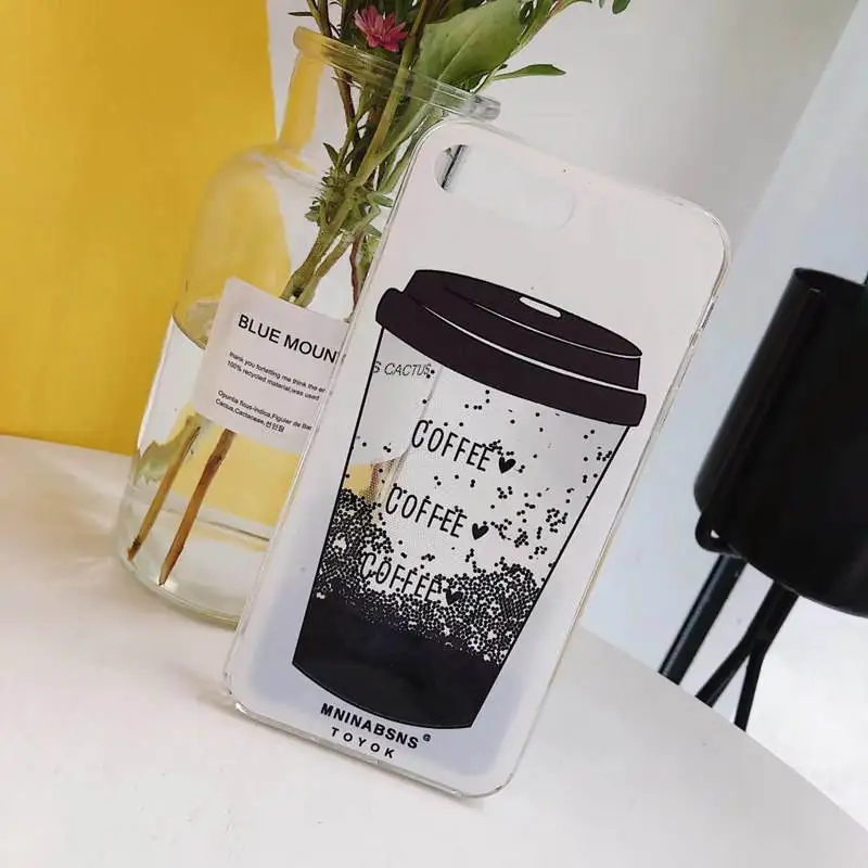 

New Black Coffee Shell Quicksand For Iphone 66s 78 78plus x/Xs Xr Xsmax Liquid Quicksand Soft Fall Protection Sleeve