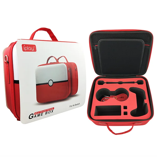 

new product storage Bag for Switch poke ball protective case for Nintendo Switch controller red color