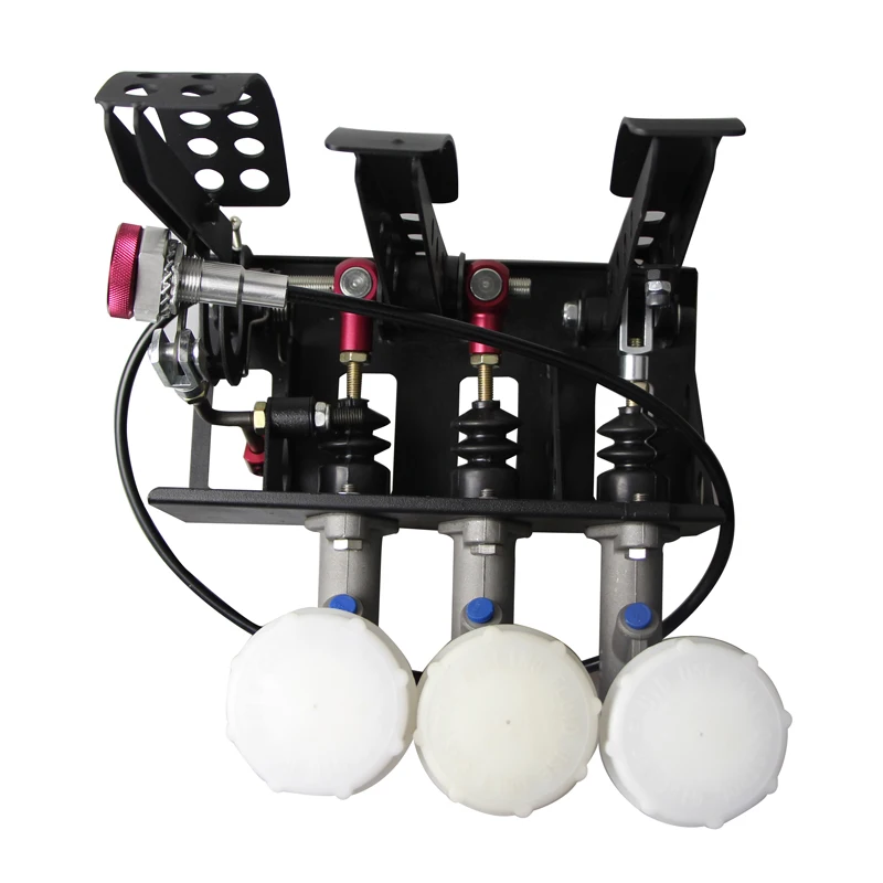0.75" Master Cylinder Hydraulic Clutch Brake Bias Floor Mounted Pedal Box With Balance Dash