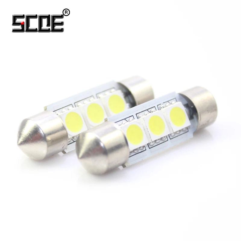 

SCOE C5W 36MM 2x3SMD 5050LED Car Styling LED License PlateLight Bulb Source  Warm White Crystal Blue Green Red Yellow Purple