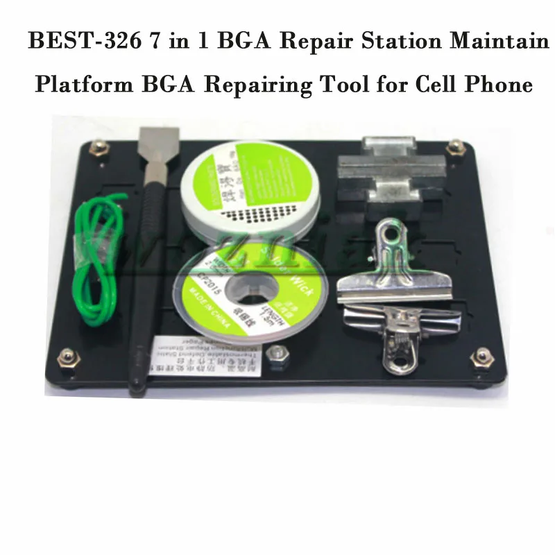 Лучший-326 7 в 1 BGA, станция ремонта поддерживающая платформа для ремонта bga инструмент для сотового телефона