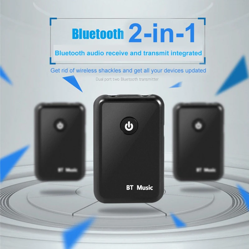CRDC Bluetooth приемник передатчик беспроводной Bluetooth 4,2 аудио 2 в 1 передатчик 3,5 мм Джек автомобильный ТВ ПК Музыка AUX адаптер