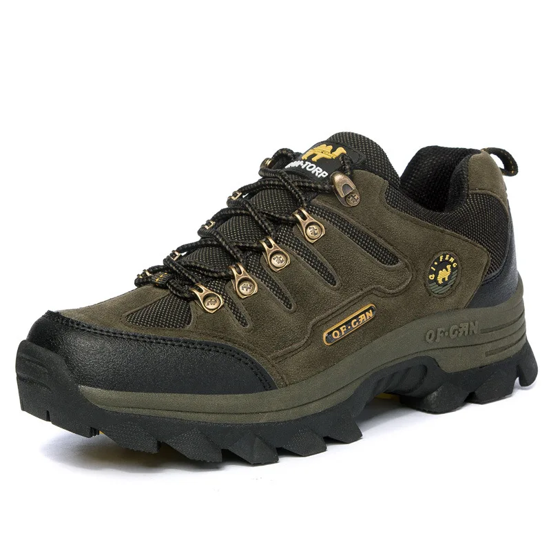 Мужская и женская походная обувь для прогулок и бега, треккинговые ботинки для альпинизма, спортивные мужские водонепроницаемые кроссовки, спортивные Нескользящие - Цвет: 8807 Army Green