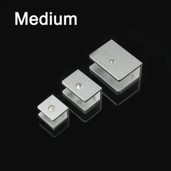 

DHL 200PCS Medium Space Aluminum Glass Shelf Clamp Clip Bracket Shelf Support Rectangular KF887