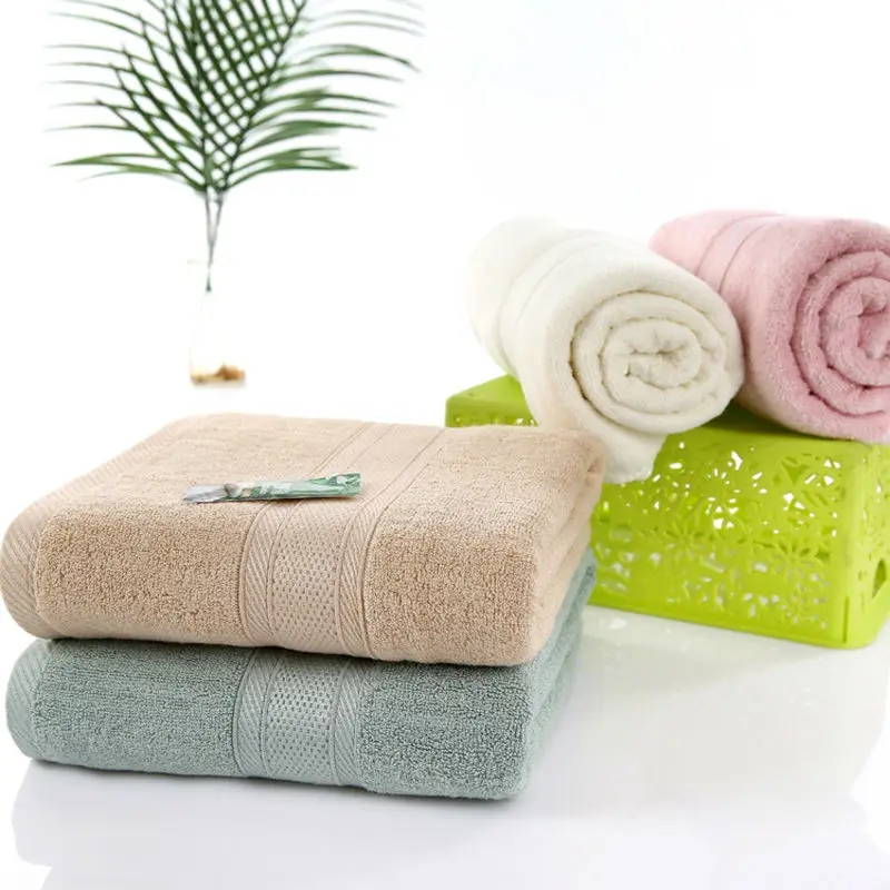140x70cm/420g Green Bamboo Fiber Antibacterial Mite Removing Bath Towel
