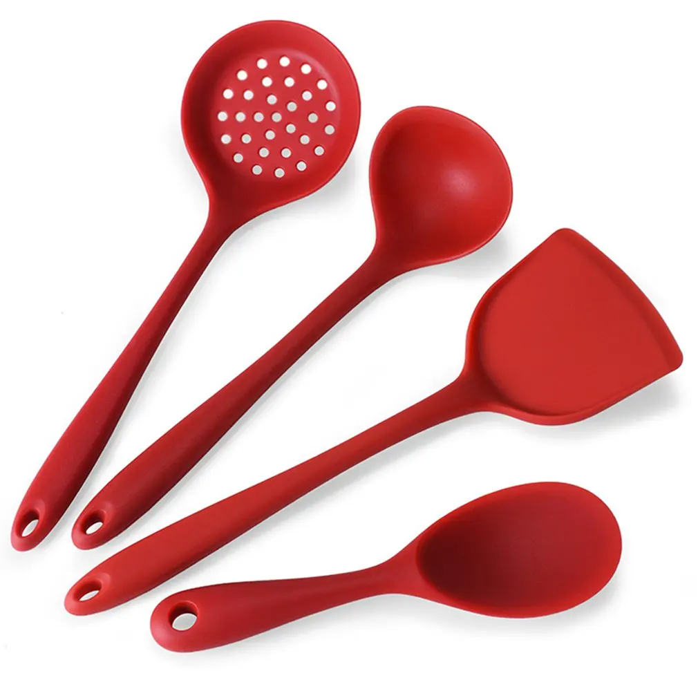 

Kitchen Tools Silicone Kitchenware Nonstick Shovel Spoon Set dropshipping