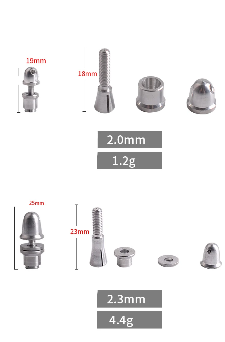 5 шт. 2 мм 3 мм 3,17 мм 4 мм RC алюминиевая Пуля Пропеллер адаптер держатель для RC самолета бесщеточный мотор для мультикоптера