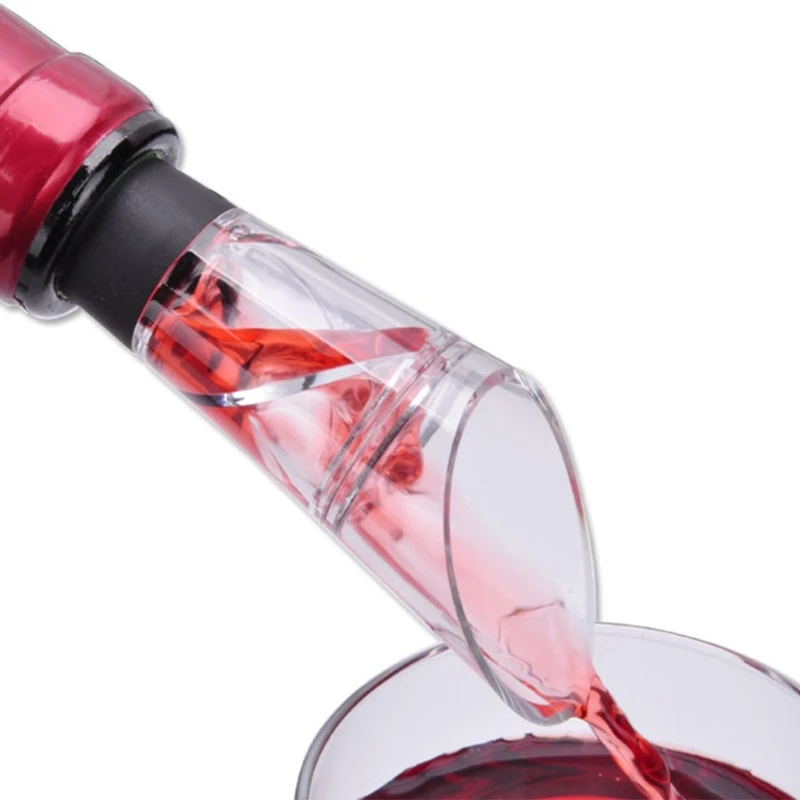 

1Pc Cross Flowing Wine Aerator Pour Spout Decanter Aerator Quick Pouring #20/17W