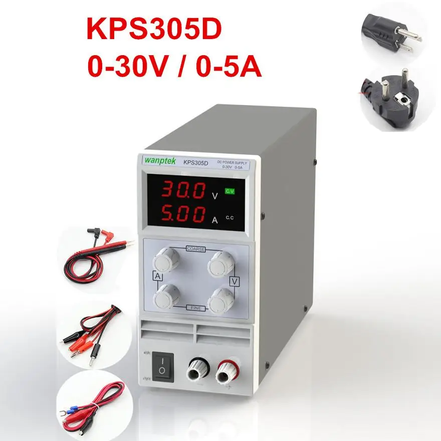 

wholesale KPS305D 30V 5A Switch DC power supply 0.1V 0.01A Digital Display adjustable Mini DC Power Supply