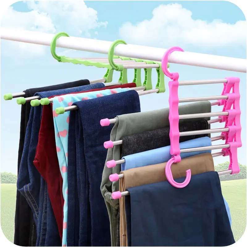 Креативная стойка многофункциональные Штаны Вешалка Складная полка органайзер