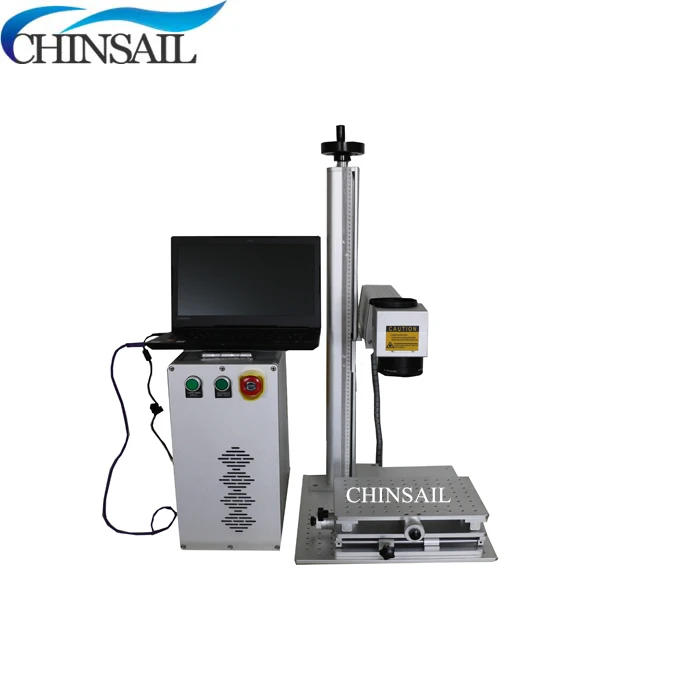 

High precious Raycus/CAS fiber laser 30W laser marking machine with rotary for option