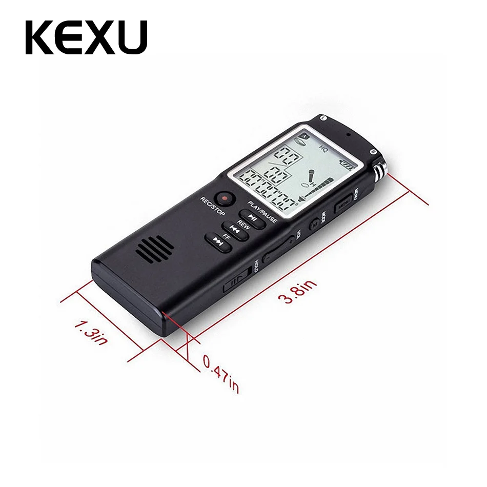 8G Digital Voice Recorder Pen Noise Reduction with Digital LCD Display Digital Voice/Audio Recorder with Mic Built-in MP3 Player