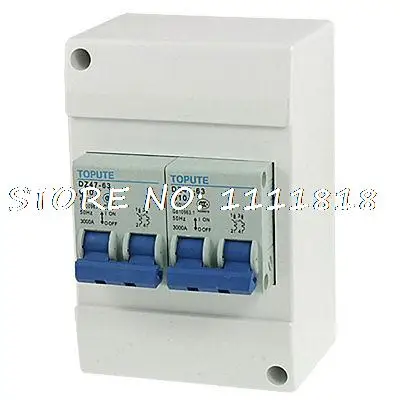 

3000A Capacity 2P10A+2P10A Mini Circuit Breaker w On Off Switch