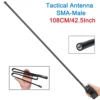 Antenne tactique pliable double bande VHF UHF 144/430Mhz pour GPS portable Garmin Alpha 100 50 Astro 430 320 900 ► Photo 2/6