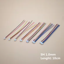 10 шт. SH 1,0 Кабельный разъем DIY SH1.0 JST 2/3/4/5/6/7/8/9/10 булавки электронная линии один подключения терминала разъем 28AWG Высота каблука 10 см