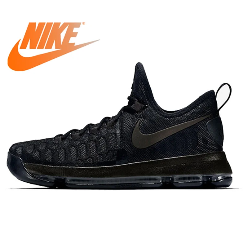 Original auténtico NIKE Original de los hombres de keV Durant transpirable negro baloncesto deportes Original auténtico NIKE Original de los hombres de keV Durant transpirable negro baloncesto deportes
