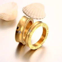 Романтические кольца для влюбленных, обручальные кольца для женщин, полированные, золотого цвета, женские, мужские, обручальные кольца, ювелирные изделия