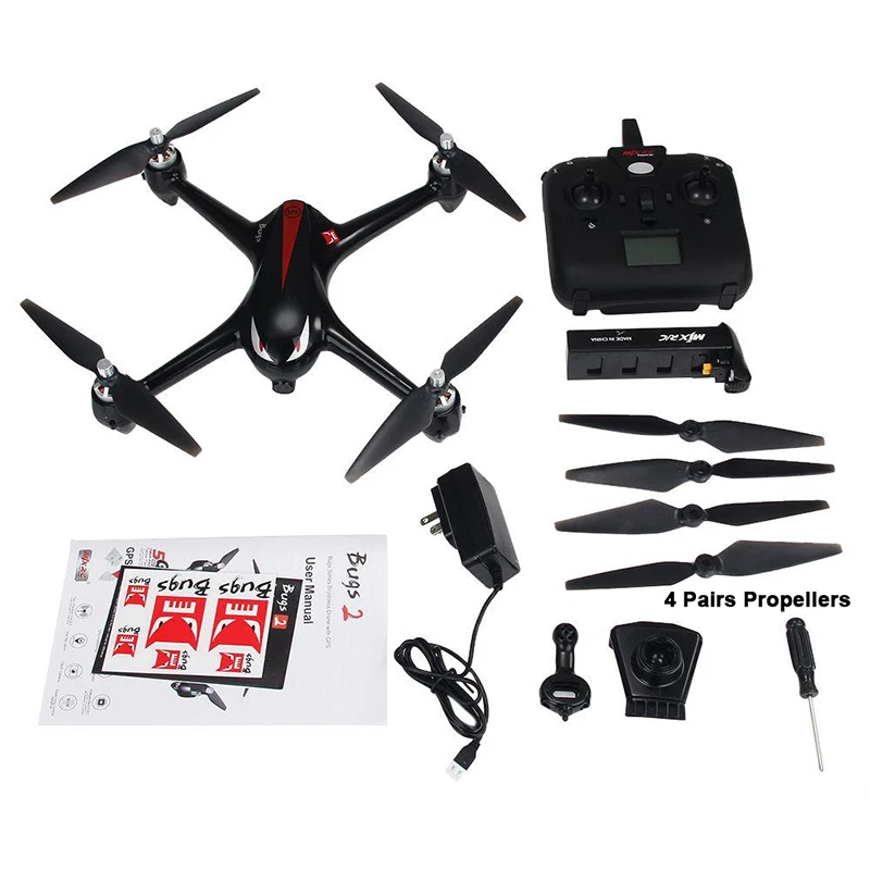 MJX ошибки 2 b2w WI-FI FPV-системы бесщеточный с HD 1080 P Камера GPS Радиоуправляемый