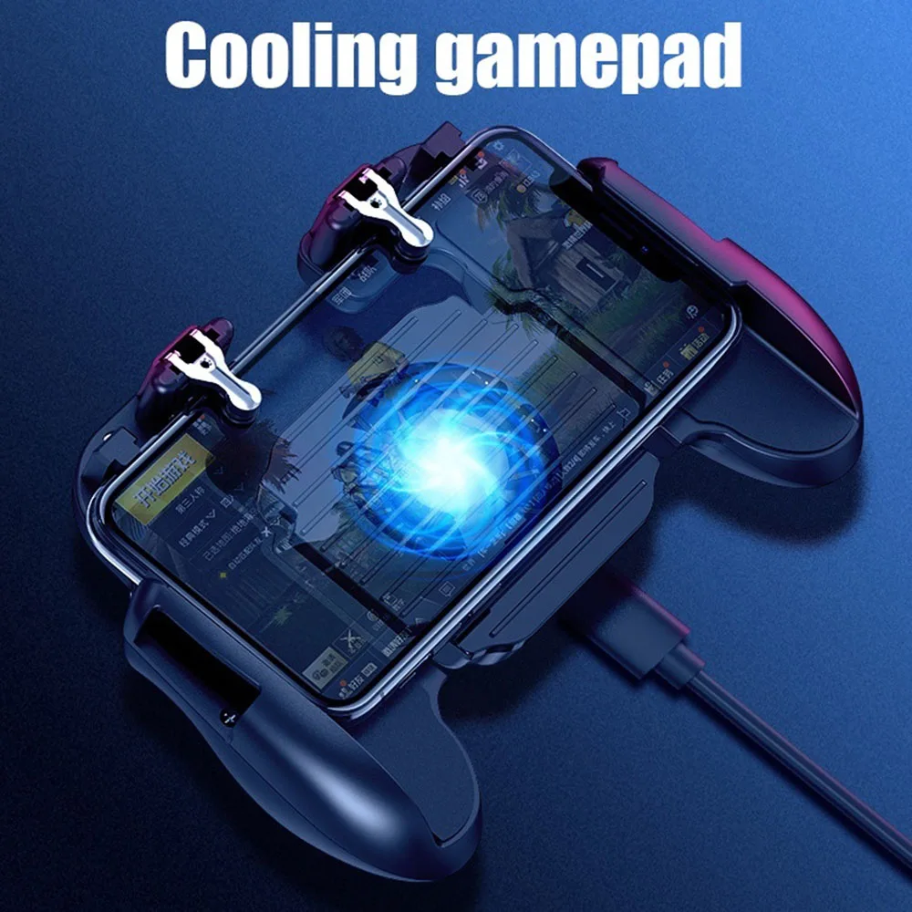 Pubg Controller Cooler Cooling Fan Gamepad Pubg Mobile Trigger L1R1 Shooter Joystick Game Pad Phone Holder