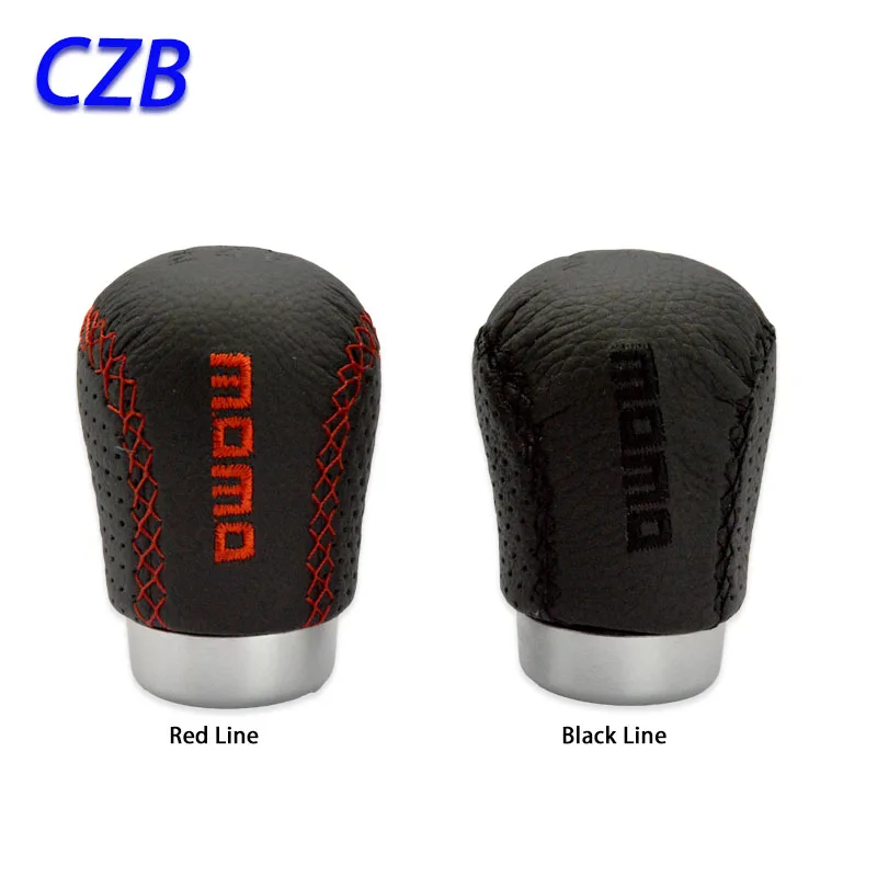 

Universal Manual Interior Parts Gear Stick Shift Shifter Lever Knob MOMO MT PU Marches Fast shipping