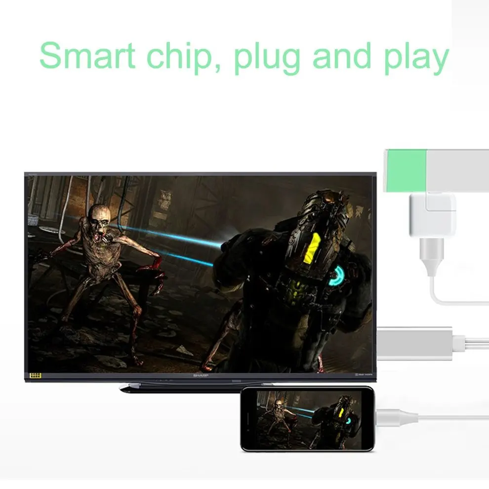 

5PCS USB C Cable 1080P HD High Speed Type-c Cable Male-Female Audio Cable Universal For IOS For Android Smartphone