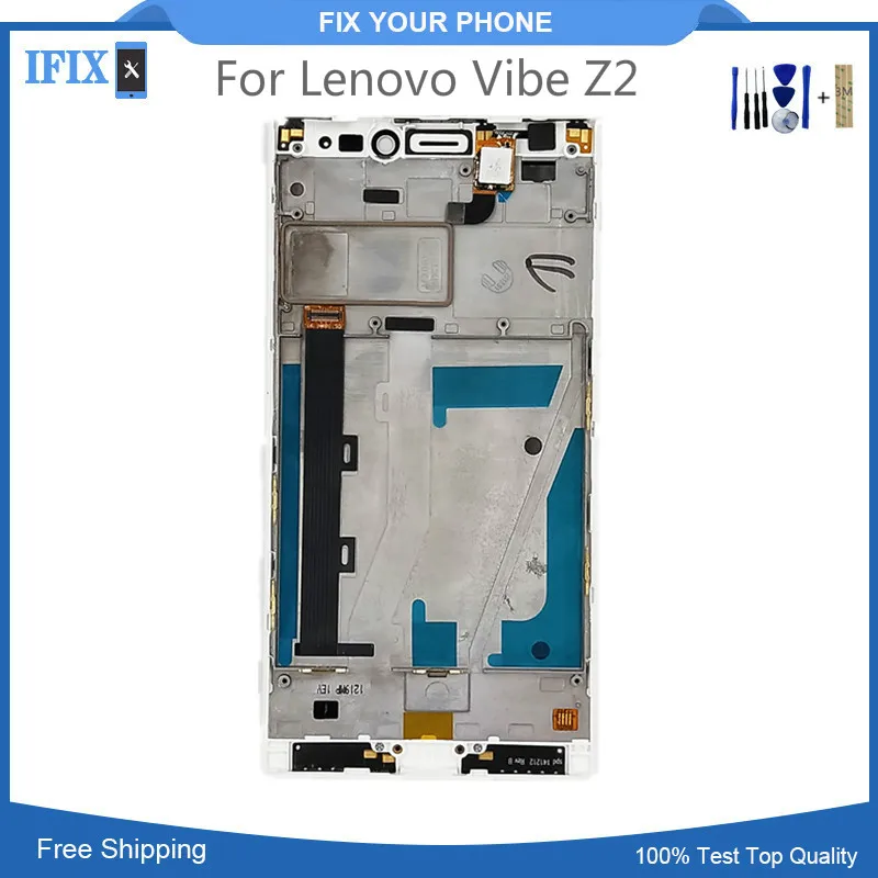 Совместимый с Lenovo Vibe Z2 ЖК дисплей сенсорный экран в сборе рамкой K920 мини 5 дюймов